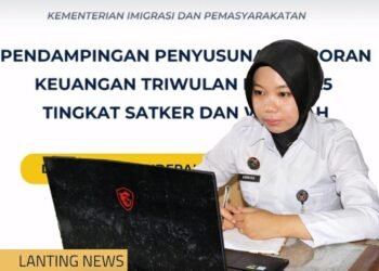 Operator BMN Lapas Bengkulu mengikuti Zoom Pra-Rekon Triwulan III 2025, memastikan ketelitian laporan keuangan dan aset negara.