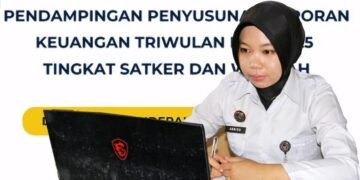Operator BMN Lapas Bengkulu mengikuti Zoom Pra-Rekon Triwulan III 2025, memastikan ketelitian laporan keuangan dan aset negara.
