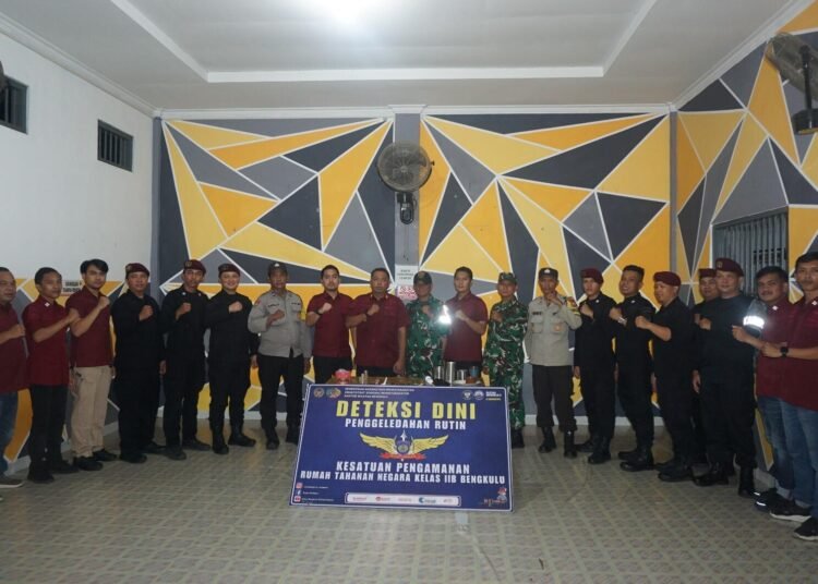 Cegah Gangguan Kamtib, Rutan Bengkulu Lakukan Razia Bersama TNI-Polri 46 Rutan Bengkulu
