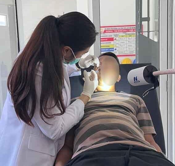 Bersama drg.Natasyah, Rutan Bengkulu Beri Layanan Pemeriksaan Gigi 46 Rutan Bengkulu