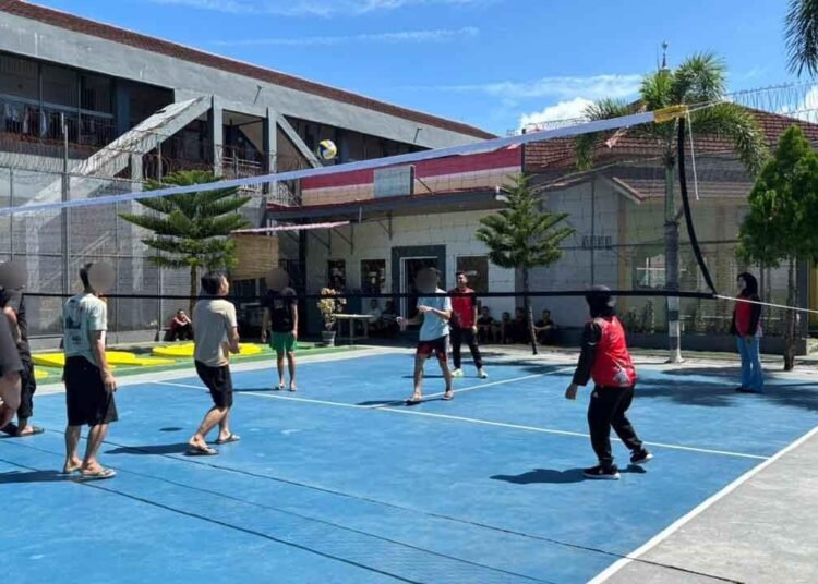 Ciptakan Suasana Positif, Rutan Bengkulu Ajak Warga Binaan Berolahraga Bersama 46 Rutan Bengkulu