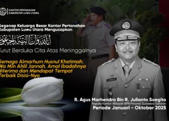 Keluarga Besar Kantor Pertanahan Kabupaten Luwu Utara Berduka Atas Wafatnya Dosen Lektor STPN , R. Agus Marhendra 47 111125 Turut Berduka Cita 2