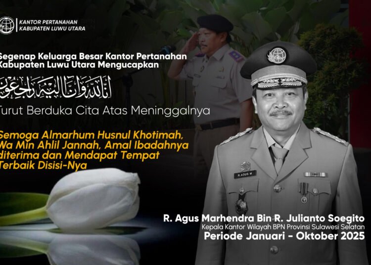 Keluarga Besar Kantor Pertanahan Kabupaten Luwu Utara Berduka Atas Wafatnya Dosen Lektor STPN , R. Agus Marhendra 46 111125 Turut Berduka Cita 2