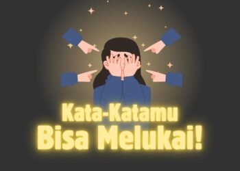 Biru dan Oren Ilustrasi Hentikan Perundungan Siber Konten Instagram