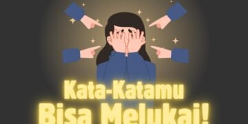 Biru dan Oren Ilustrasi Hentikan Perundungan Siber Konten Instagram