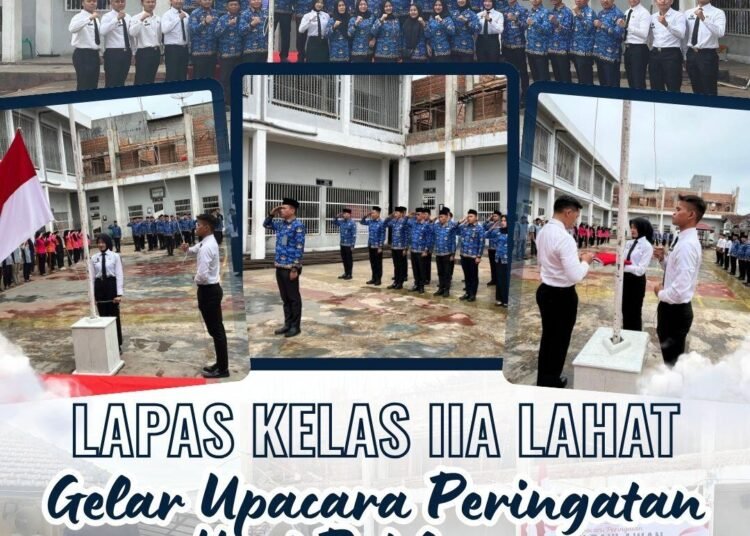 Lapas Kelas IIA Lahat Gelar Upacara Hari Pahlawan Dengan Tema "Pahlawanku Teladanku, Terus Bergerak Melanjutkan Perjuangan" 46 lp lahat upacara hari pahlawan