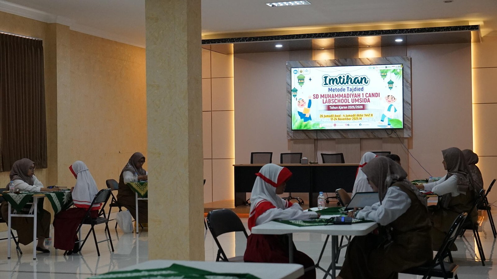 SD Muhammadiyah 1 Candi Melaksanakan Tes Baca Al Quran (Imtihan) dengan Metode Tajdied 49 IKM06861