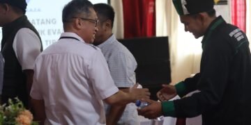 Foto Ketua Umum HMI Cabang Baturaja Bersama Direktur Perumda Tirta Raja