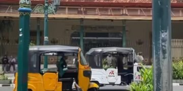 Maxride ketika melewati di titik 0 Kota Yogyakarta (Yusuf)