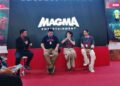 Charles Gozali dan Linda Gozali ketika mengumumkan dua proyek filmnya di tahun 2026 dan tahun 2028 di Both Magma Entertainment JAFF Market (Yusuf)