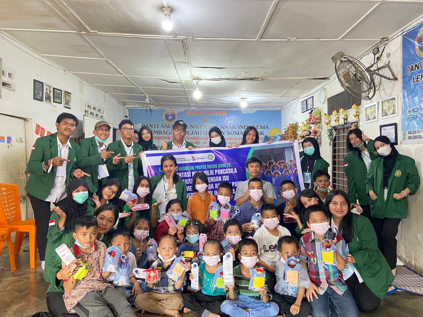 Kegiatan Sosialisasi di Panti Asuhan Universal Anak Indonesia, Kecamatan Medan Baru, Sabtu (1/11/2025)