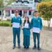 Foto : Tim cerdas cermat SMA Negeri 1 Banda Aceh (Rafa, Jessica, Irsyad)