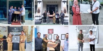 Momenn penyerahan alat peraga PLC & HMI Trainer kepada perwakilan SMK terpilih sebagai bagian dari Program Training Tour 2024.