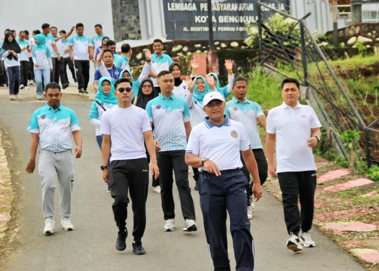 Lapas Bengkulu, Jalan Santai Lapas, Kalapas Julianto Budhi Prasetyono, Kemenimipas, Olahraga Pegawai, Kegiatan Lapas Bengkulu, Solidaritas Pegawai, Pembinaan SDM Pemasyarakatan