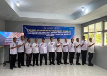 Rutan Bengkulu Tandatangani Perjanjian Kinerja Bersama Kanwil Ditjenpas Bengkulu 46 Rutan Bengkulu