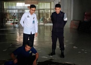 Hilmawan Indra Waskito Pastikan Perbaikan Blok A Berjalan Aman 48 Lapas Bengkulu, KPLP, Perbaikan Fasilitas, Blok A, Blok Narkoba, Hilmawan Indra Waskito, Reza Setiawan, Pengawasan Pengamanan, Sarpras Lapas, Bengkulu, Pemasyarakatan, Kemenkumham