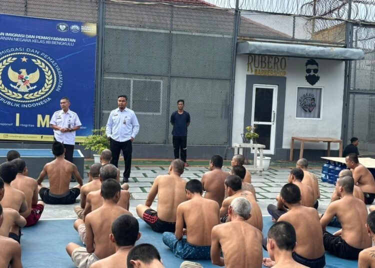 Tahanan Baru Rutan Bengkulu Terima Pengarahan Tantang Pembinaan 46 Rutan Bengkulu