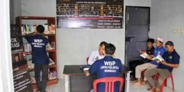 Lapas Bengkulu, Pojok Literasi, WBP, Pembinaan, Minat Baca, Perpusnas RI, Literasi Pemasyarakatan, Pendidikan Warga Binaan, Program Pembinaan, Kemenkumham