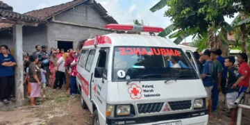 PMI Klaten mengevakuasi lansia tercebur sumur (Sumber : www.espos.id)