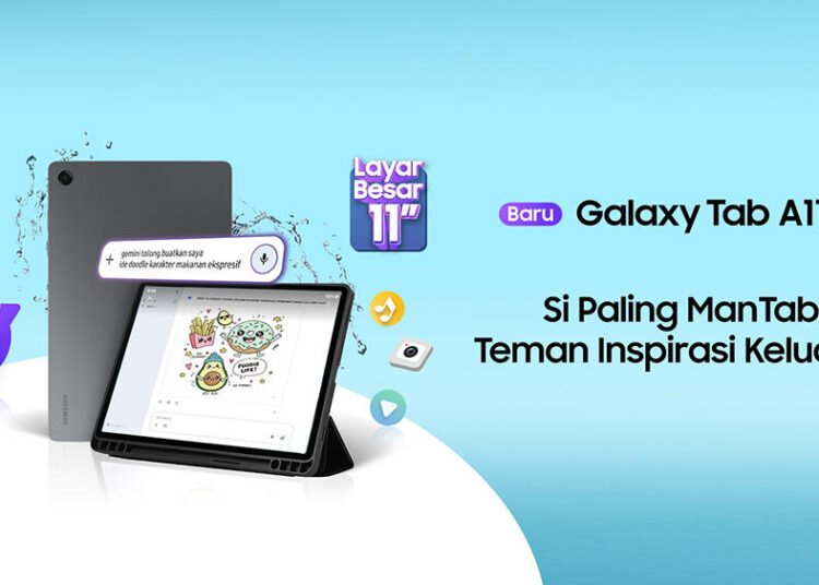 Samsung Galaxy Tab A11+ hadir dengan layar luas, konektivitas 5G, dan prosesor bertenaga untuk penggunaan maksimal