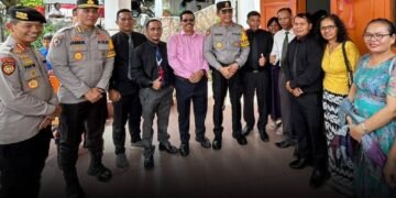 Kapolda Jambi pantau lokasi pengamanan perayaan Natal dan Tahun Baru.
