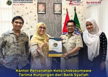 Kantor Pertanahan Kota Lhokseumawe Sambut Kunjungan Hangat Bank Syariah Indonesia Cabang Lhokseumawe 54 BSI