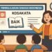 Dari Slide ke Makna: Kosakata yang Terbangun 58 Ilustrasi seorang guru mengajar muridnya menggunakan powerpoint