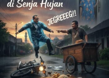 daster biru di Senja Hujan