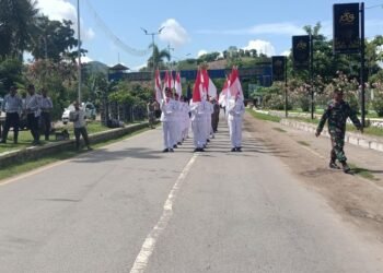 Prosesi Serah Terima Pataka Bendera Lambang Provinsi Nusa Tenggara Barat di Perbatasan Kota Bima – Kabupaten Bima 46 IMG 20251211 WA0011
