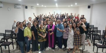 Sukacita para dosen dan tendik setelah rekoleksi Adven (12/12/2025)