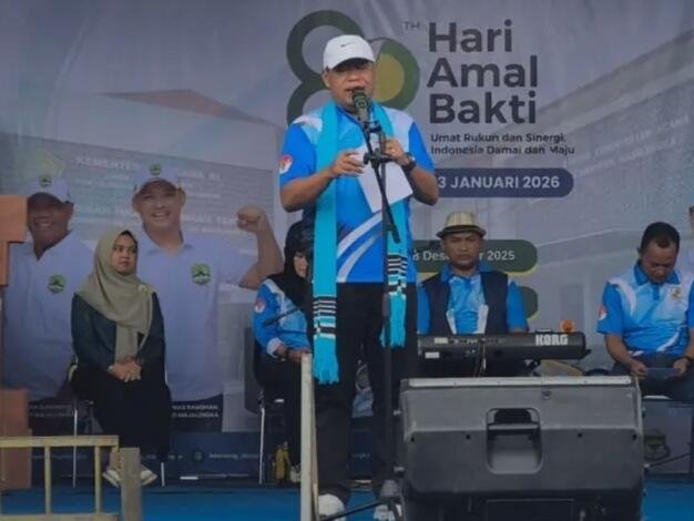 Bupati Majalengka Resmikan Gedung PLHUT untuk Perkuat Layanan Haji dan Umrah 48 Dok : Foto sambutan Bupati Majalengka pada acara peresmian Gedung Pusat Layanan Haji dan Umrah Terpadu (PLHUT) Kantor Kementerian Agama Kabupaten Majalengka