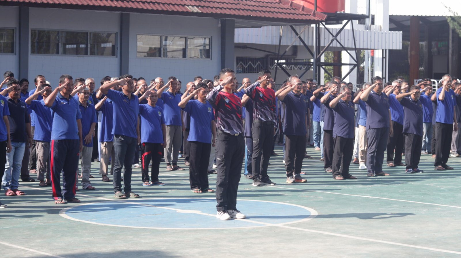 Warga Binaan Lapas Semarang Jadi Petugas Upacara Kesadaran Berbangsa