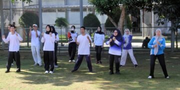 Lapas Bengkulu, Senam Bersama, Pembinaan WBP, Dharma Wanita Persatuan, ASN Pemasyarakatan, Pola Hidup Sehat, Lapas Kelas IIA Bengkulu