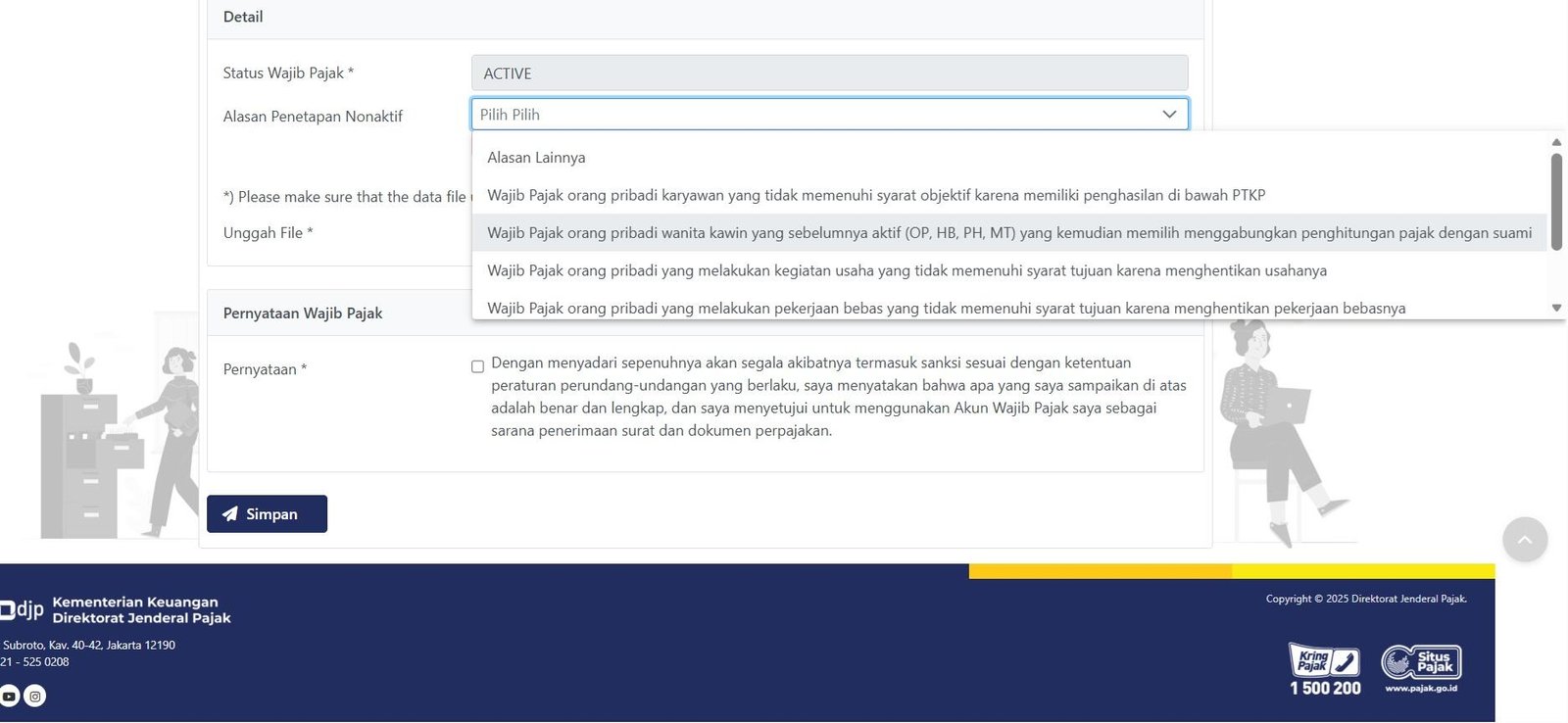 Non Aktif Gabung Suami