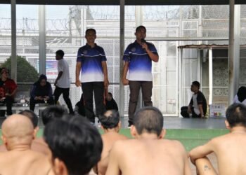 Lapas Bengkulu, Kasi Adm Kamtib, Supian Natalis, WBP Lapas Bengkulu, Keamanan dan Ketertiban, Senam Pagi Lapas, Pembinaan WBP, Pemasyarakatan Humanis