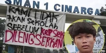 Siswa SMAN1 Cimarga yang Kedapatan Merokok di Lingkungan Sekolah