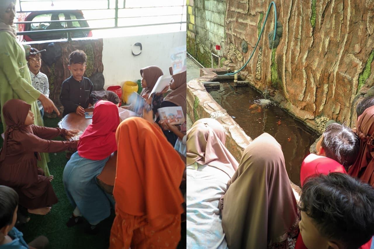 Bersikap adil (tidak berebutan gambar) & Menyayangi hewanGambar : camera galuh