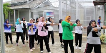 Lapas Bengkulu, Senam Pagi, Pembinaan WBP, ASN Lapas, Peserta Magang, Lapangan Tenis Lapas, Menuju 2026, Kebersamaan, Kesehatan Jasmani, Akhir Tahun