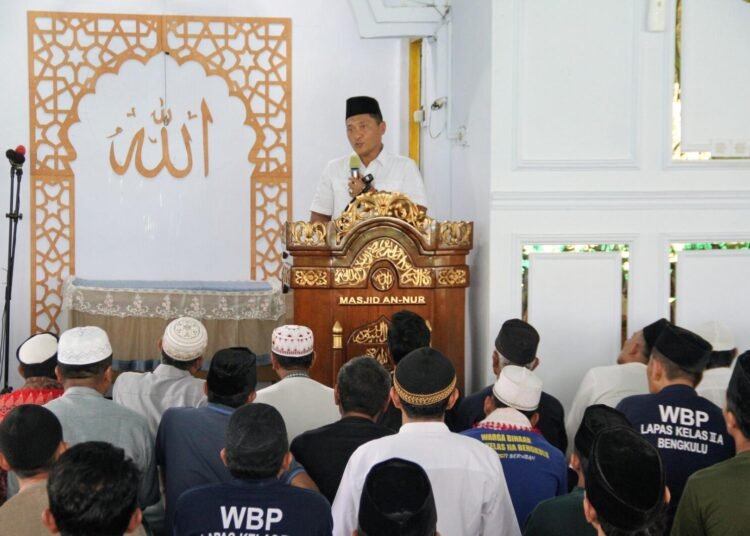 Kalapas Bengkulu Ajak Warga Binaan Songsong 2026 dengan Harapan Baru 46 Lapas Bengkulu, Doa Bersama, Sambut Tahun Baru 2026, Kalapas Julianto Budhi Prasetyo, Pembinaan Warga Binaan, Pelayanan Publik, Integritas Petugas