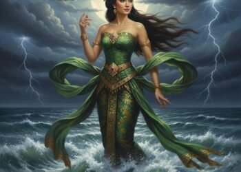 Ilustrasi Nyi Roro Kidul 
(https://pin.it/5KPFOPQeh)