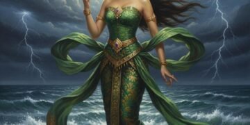 Ilustrasi Nyi Roro Kidul 
(https://pin.it/5KPFOPQeh)