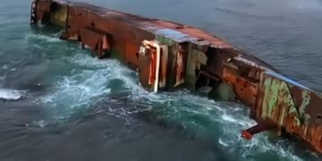 Bangkai Kapal MV Viking Pangandaran