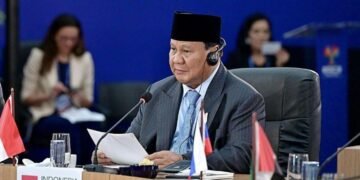 Presiden Prabowo Subianto menghadiri hari pertama Konferensi Tingkat Tinggi (KTT) BRICS 2025 di Rio de Janeiro, Brasil, Minggu (7/7/2025). (Sumber: CNBC Indonesia)