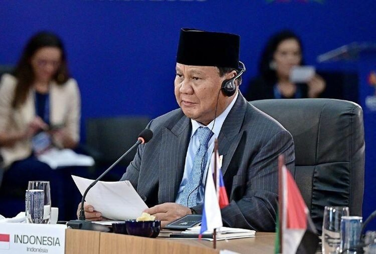 Presiden Prabowo Subianto menghadiri hari pertama Konferensi Tingkat Tinggi (KTT) BRICS 2025 di Rio de Janeiro, Brasil, Minggu (7/7/2025). (Sumber: CNBC Indonesia)