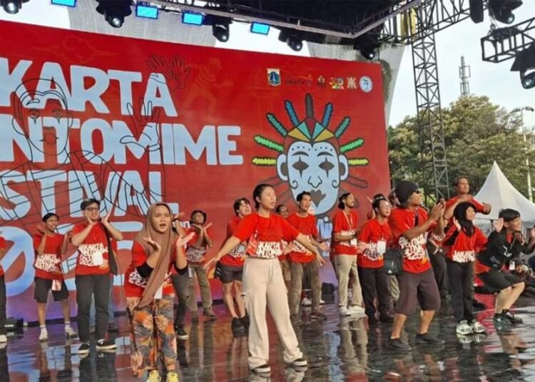 JakMime Fest 2025 Sulap Jakarta Jadi Panggung Tanpa Kata 46 JakMime Fest 2025 bertujuan untuk menggabungkan pantomim dengan banyaknya hiburan online.