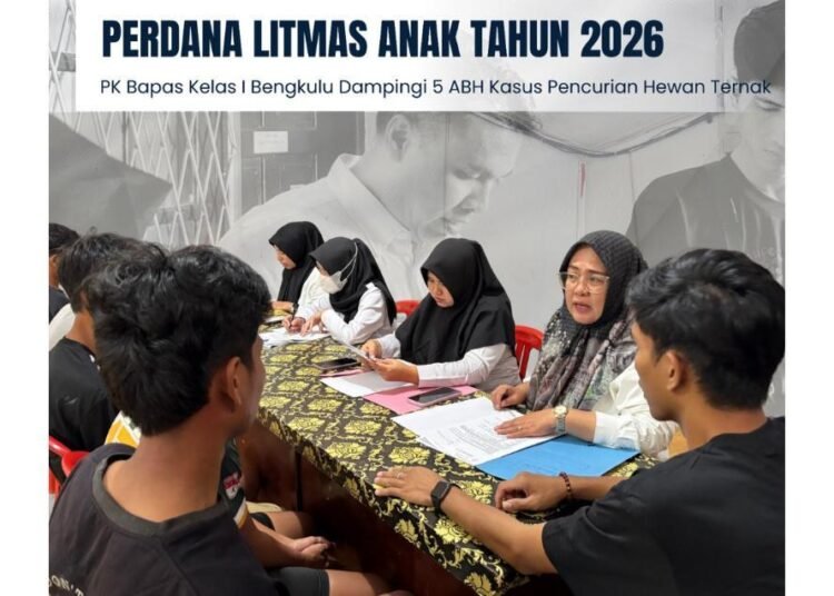 Perdana Litmas Anak Tahun 2026, PK Bapas Kelas I Bengkulu Dampingi 5 ABH Kasus Pencurian Hewan Ternak 46 Desain tanpa judul 10