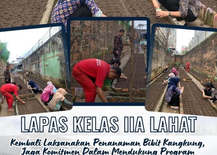 Lapas Kelas IIA Lahat Kembali Laksanakan Penanaman Bibit Kangkung Dukung Program Ketahanan Pangan Nasional 46 LP LAHAT TANAM KANGKUNG 30 JAN2026