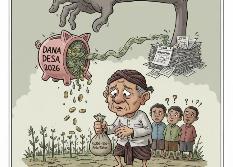 Desa Hanya Pegang Rp200–300 Juta per Tahun, Ini Penyebab Dana Desa 2026 Turun 46 dana desa