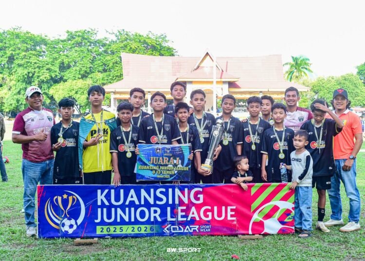 Kuansing Junior league series 5 tahun 2025/2026 berjalan lancar SSB Guntor U 13 scorpy meraih juara 1 sementara U 11 meraih juara 4 46 SSB GUNTOR U 13 SCORPY