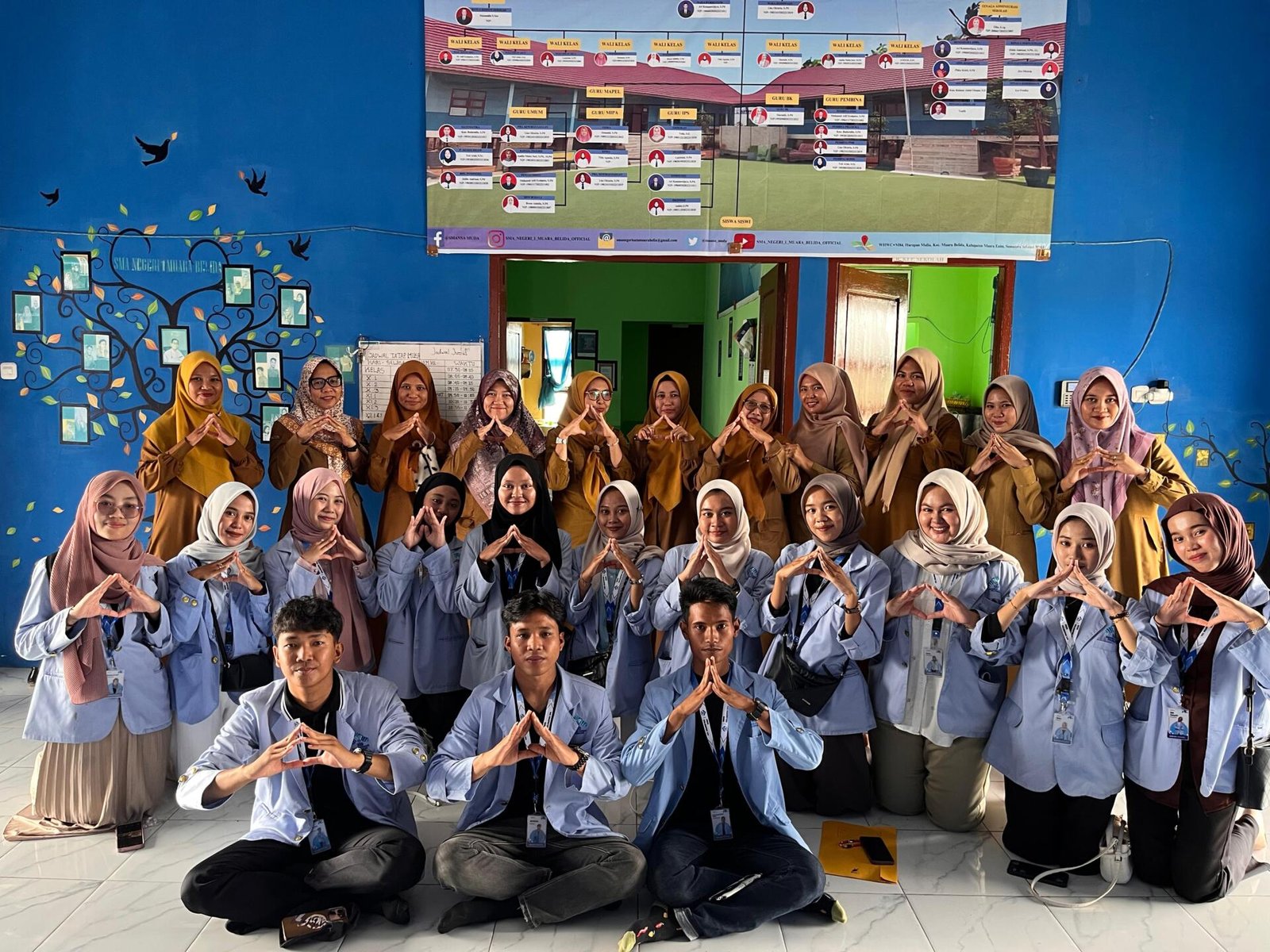 Foto Bersama Guru SMA N 1 Muara Belida